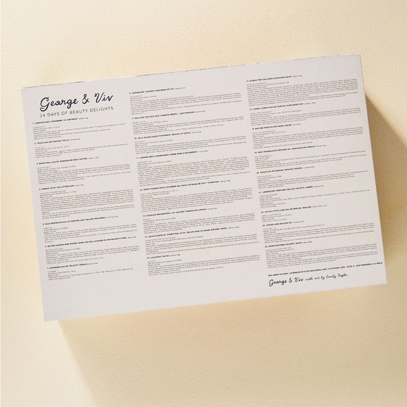 NEW ANTHROPOLOGIE George & Viv 24 Days of Beauty Advent Calendar 2023 LAST 1 - Picture 2 of 4